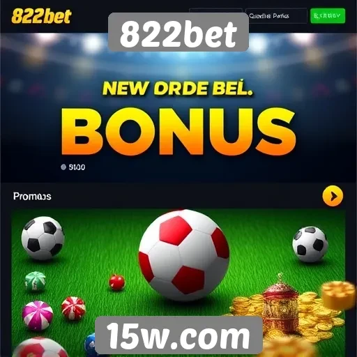 Promoções e bônus disponíveis na plataforma 822bet